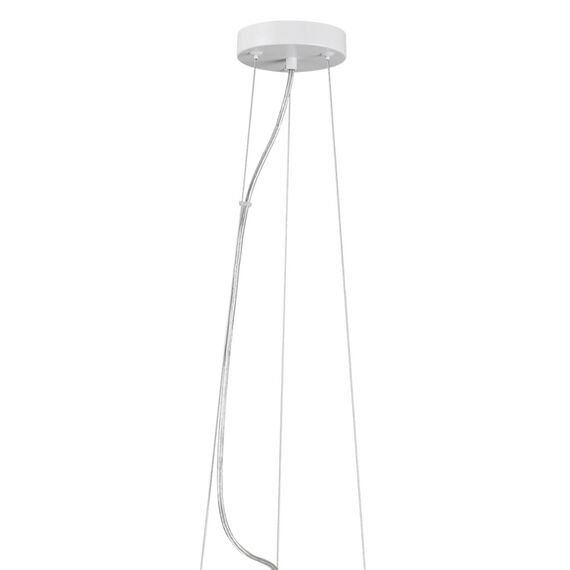 LUMION 6599/3C MODERNI LN25 156 белый/белый, бежевый металл, эко кожа/металл, стекло Подвесной светильник Е27 3*60W 220V BASALTO, изображение 7