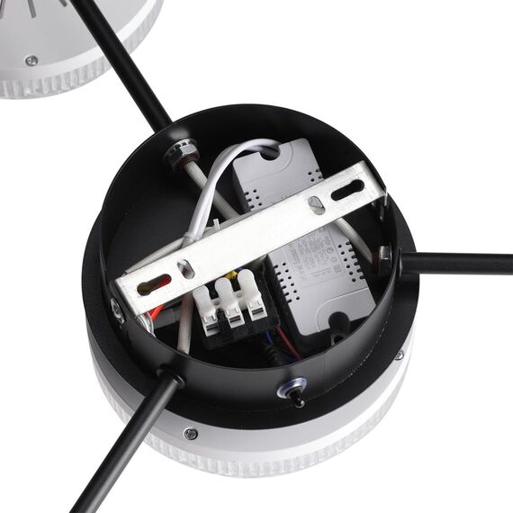 LUMION 8236/4CL LEDIO LN25 000 черный, металл/акрил Люстра потолочная с пультом ДУ LED 55W 3000-6000К 220V DIDANA, изображение 9