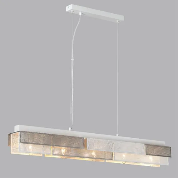 LUMION 8006/5A MODERNI LN25 164 белый/никель, белый металл/металл Подвесной светильник Е14 5*40W 220V DANA, изображение 4