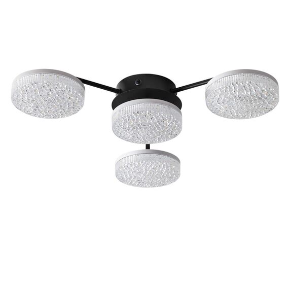 LUMION 8236/4CL LEDIO LN25 000 черный, металл/акрил Люстра потолочная с пультом ДУ LED 55W 3000-6000К 220V DIDANA, изображение 8