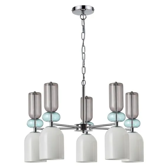 LUMION 5235/5 MODERNI LN23 101 хром Люстра E27 5*40W 220V GILLIAN