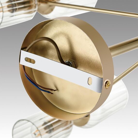 LUMION 6586/16 MODERNI LN25 89 золото/прозрачный, металл/стекло Люстра подвесная E14 16*40W 220V KASSIA, изображение 6