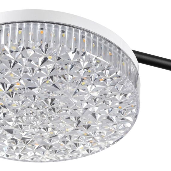 LUMION 8236/4CL LEDIO LN25 000 черный, металл/акрил Люстра потолочная с пультом ДУ LED 55W 3000-6000К 220V DIDANA, изображение 4