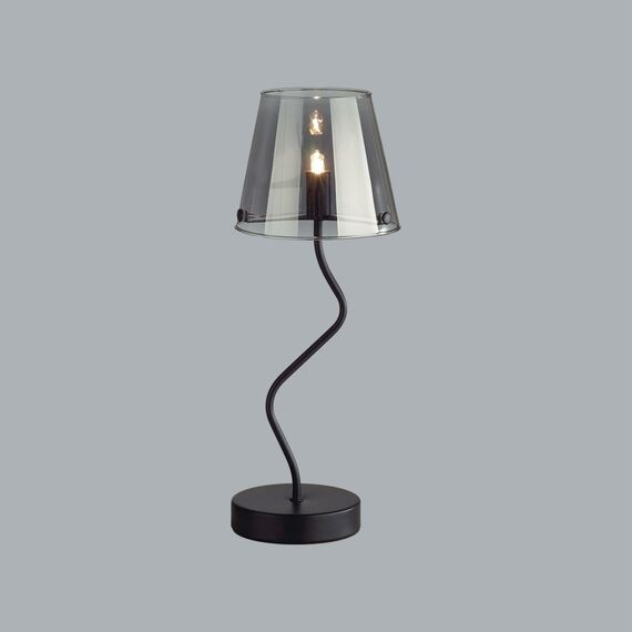 LUMION 6570/1T MODERNI LN25 103 черный/дымчатый/металл/стекло Настольная лампа G9 1*20W 220V SMOKY, изображение 4