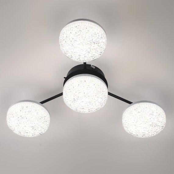 LUMION 8236/4CL LEDIO LN25 000 черный, металл/акрил Люстра потолочная с пультом ДУ LED 55W 3000-6000К 220V DIDANA, изображение 10