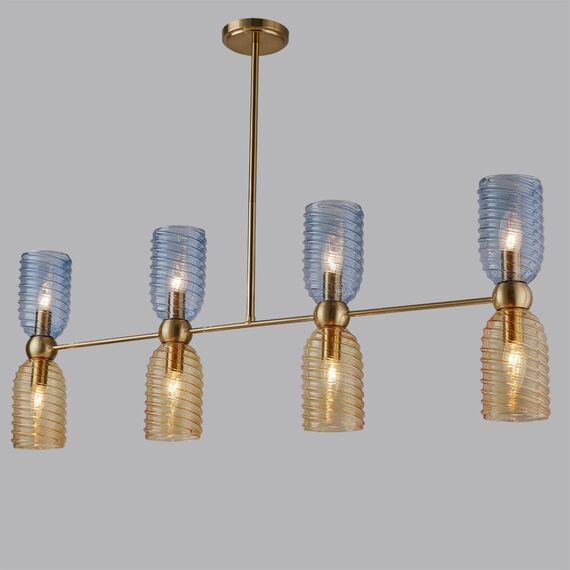 LUMION 6511/8C MODERNI LN23 173 латунь Люстра потолочная E14 8*40W 220V MONROE, изображение 3