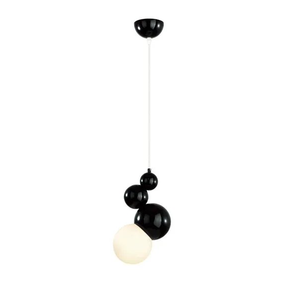 LUMION 6566/1A MODERNI LN25 118 черный/белый матовый/металл/стекло Подвес E27 1*40W 220V BLASEN, изображение 7