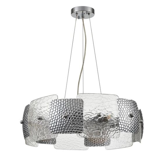 LUMION 6588/6 MODERNI LN25 146 хром/тонированное стекло, металл/стекло Люстра подвесная E14 6*40W 220V LIBERTI