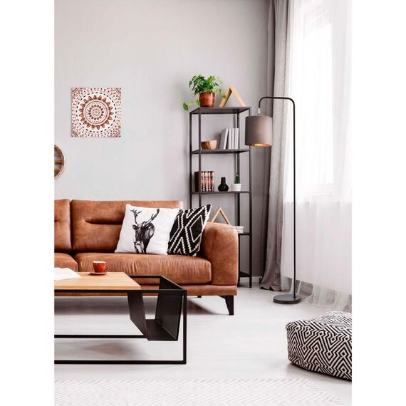 LUMION 8037/1F MODERNI LN25 363 черный/серый/золотой, металл/текстиль Торшер Е27 60W 220V ELSA, изображение 3