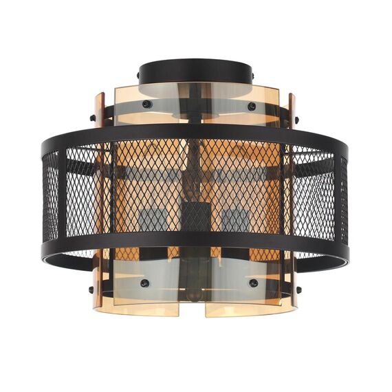 LUMION 8007/3C MODERNI LN25 251 черный/черный, золотой металл/металл, стекло Потолочный светильник Е14 3*40W 220V Zarina