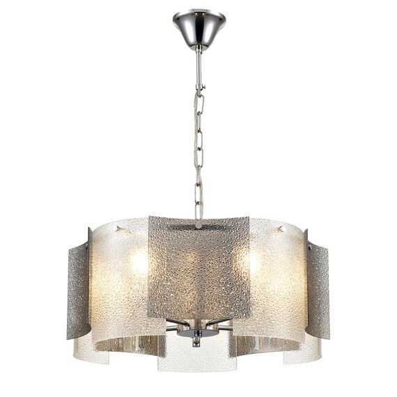 LUMION 6594/5 MODERNI LN25 148 хром/тонированное стекло, металл/стекло Люстра подвесная E14 5*40W 220V DANDY, изображение 4