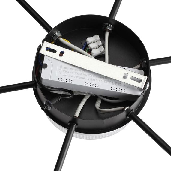 LUMION 8236/7CL LEDIO LN25 000 черный, металл/акрил Люстра потолочная с пультом ДУ LED 90W 3000-6000К 220V DIDANA, изображение 9