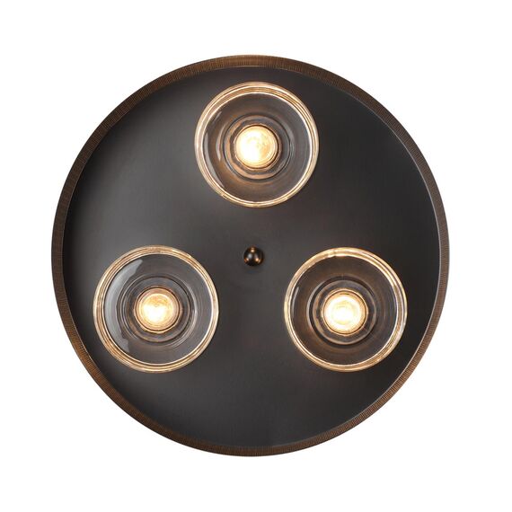 LUMION 6598/3C MODERNI LN25 156 черный/черный. коричневый металл, эко кожа/металл, стекло Подвесной светильник Е27 3*60W 220V BASALTO, изображение 3