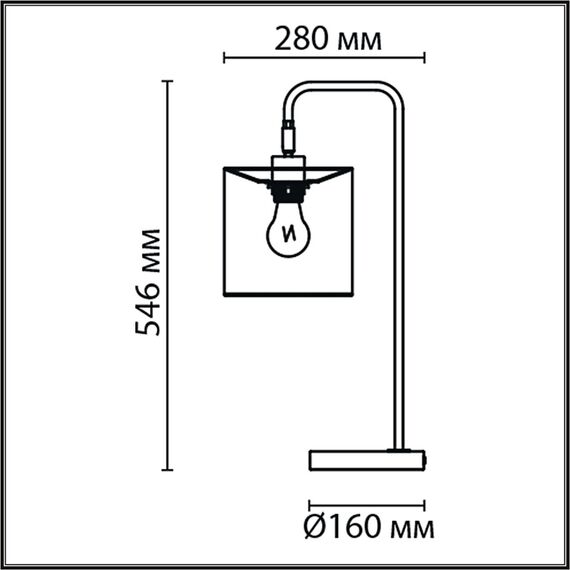 LUMION 8037/1T MODERNI LN25 363 черный/серый/золотой, металл/текстиль Настольная лампа Е27 60W 220V ELSA, изображение 2