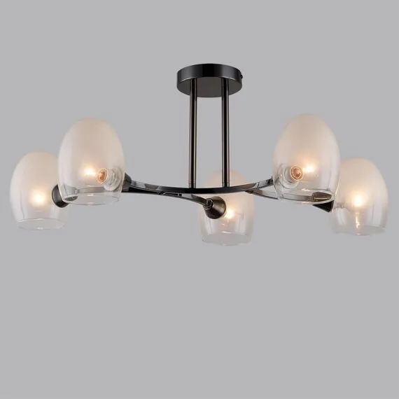 LUMION 6513/5C MODERNI LN23 117 чёрный Люстра потолочная E14 5*40W 220V KENDALL, изображение 3