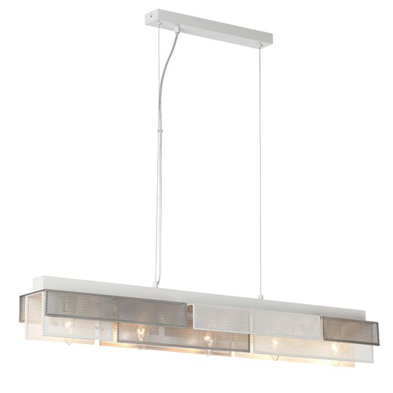 LUMION 8006/5A MODERNI LN25 164 белый/никель, белый металл/металл Подвесной светильник Е14 5*40W 220V DANA, изображение 5