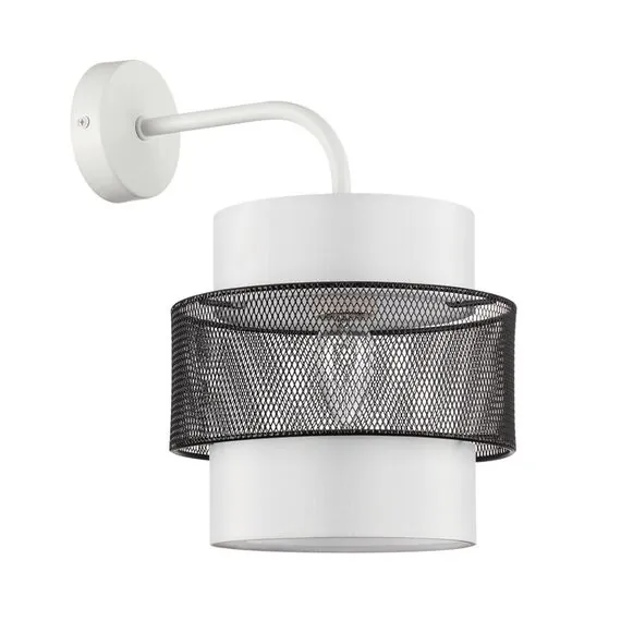 LUMION 8002/1W MODERNI LN25 159 белый, черный металл/металл, текстиль Бра Е27 60W 220V ANIMAISA