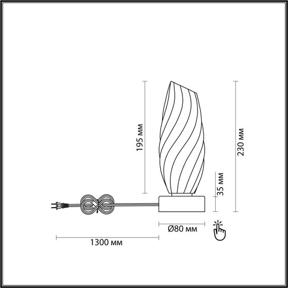 LUMION 6519/1T MODERNI LN23 000 хром Настольная лампа G9 1*40W 220V SHIVON, изображение 2