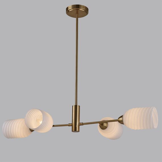 LUMION 6512/4C MODERNI LN23 115 латунь Люстра потолочная E14 4*40W 220V MONROE, изображение 3