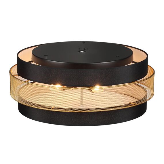 LUMION 8003/6C MODERNI LN25 161 черный/черный, золотой металл/металл, текстиль Потолочный светильник Е27 6*60W 220V ANIMAISA, изображение 5