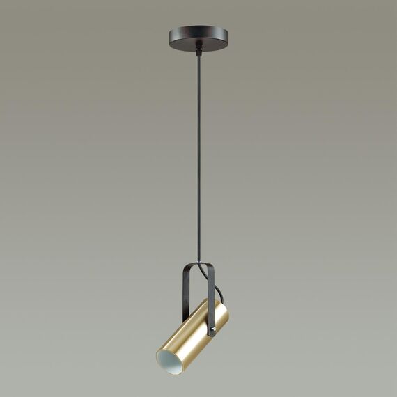 LUMION 3714/1 MODERNI LN19 238 золотой, чёрный Подвес GU10 LED 1*5W 220V CLAIRE, изображение 4