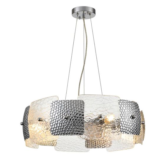 LUMION 6588/6 MODERNI LN25 146 хром/тонированное стекло, металл/стекло Люстра подвесная E14 6*40W 220V LIBERTI, изображение 4
