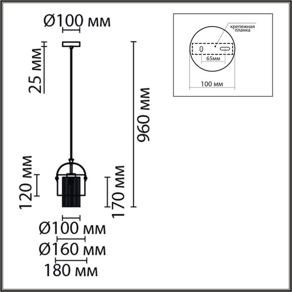 LUMION 6592/1 MODERNI LN25 323 латунь/серый, металл/текстиль, стекло Подвес E14 1*40W 220V JANE, изображение 2
