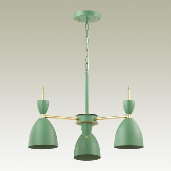 LUMION 3785/3 MODERNI LN19 274 зеленый, золото Люстра E27 3*60W 220V GEMMA, изображение 3