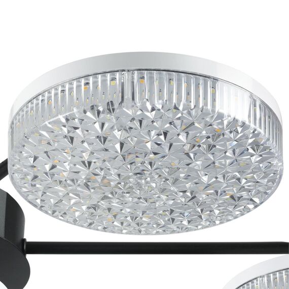 LUMION 8236/7CL LEDIO LN25 000 черный, металл/акрил Люстра потолочная с пультом ДУ LED 90W 3000-6000К 220V DIDANA, изображение 4