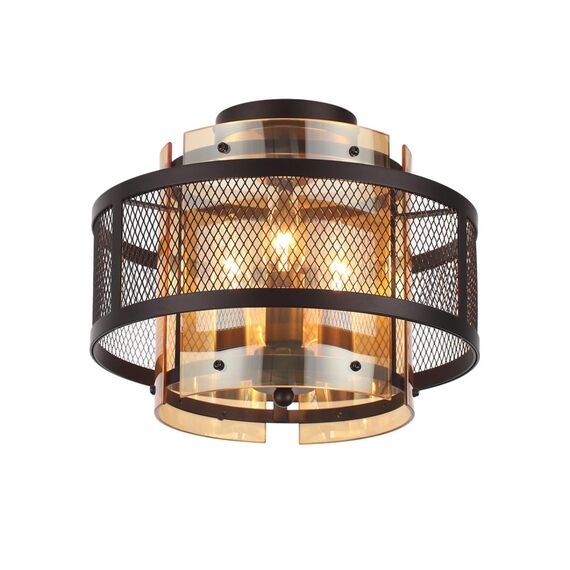 LUMION 8007/3C MODERNI LN25 251 черный/черный, золотой металл/металл, стекло Потолочный светильник Е14 3*40W 220V Zarina, изображение 7