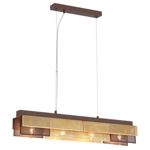 LUMION 8005/4A MODERNI LN25 164 кофе/кофе, золотой металл/металл Подвесной светильник Е14 4*40W 220V DANA, изображение 5