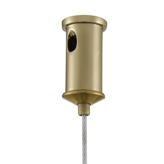LUMION 6596/4A MODERNI LN25 183 латунь титаниум/прозрачный, металл/стекло Подвес E27 4*60W 220V CORNE, изображение 7