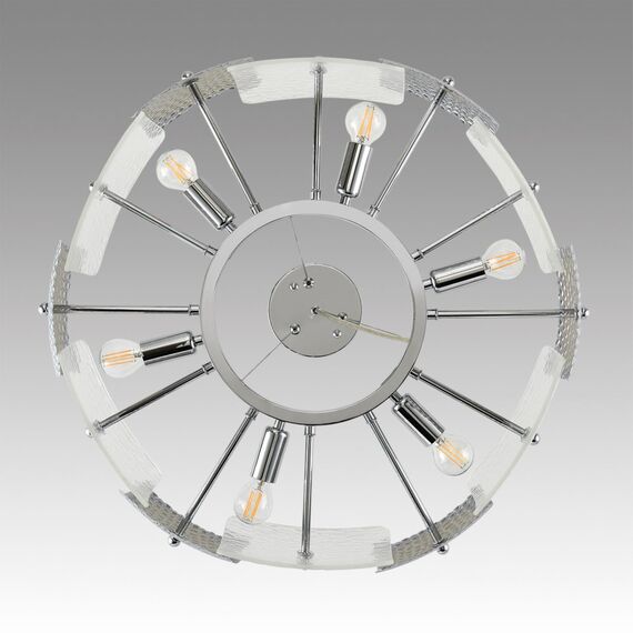 LUMION 6588/6 MODERNI LN25 146 хром/тонированное стекло, металл/стекло Люстра подвесная E14 6*40W 220V LIBERTI, изображение 3