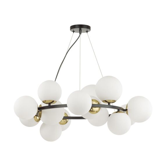 LUMION 6508/14 MODERNI LN23 105 чёрный, белый, бронза Люстра E14 14*40W 220V MELONA