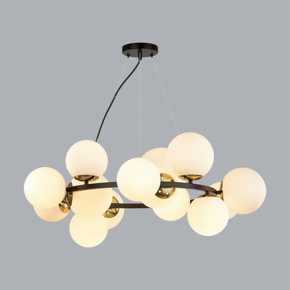 LUMION 6508/14 MODERNI LN23 105 чёрный, белый, бронза Люстра E14 14*40W 220V MELONA, изображение 3