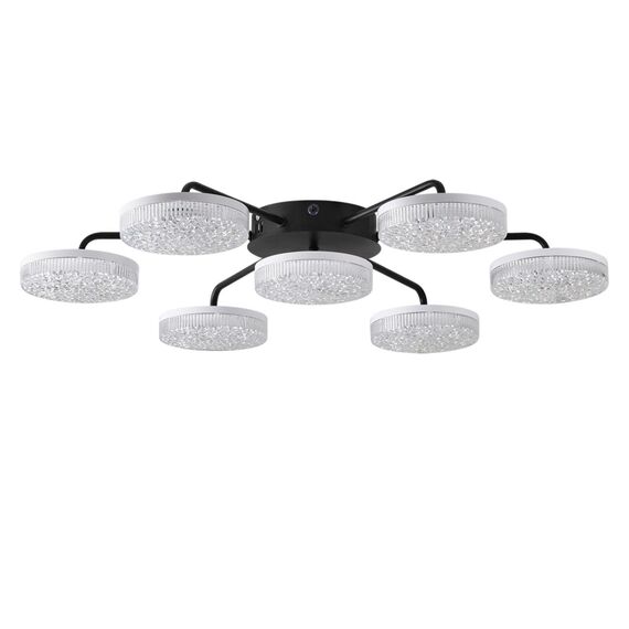 LUMION 8236/7CL LEDIO LN25 000 черный, металл/акрил Люстра потолочная с пультом ДУ LED 90W 3000-6000К 220V DIDANA, изображение 8