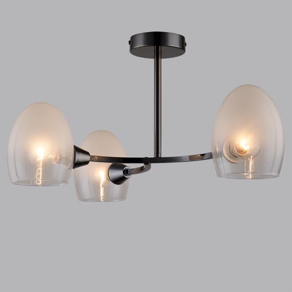 LUMION 6513/3C MODERNI LN23 117 чёрный Люстра потолочная E14 3*40W 220V KENDALL, изображение 3