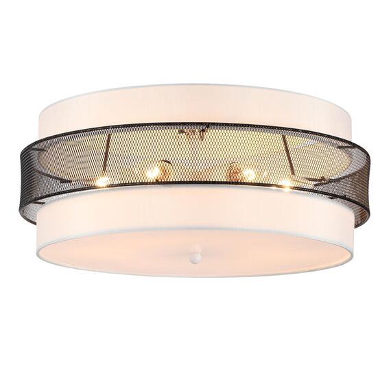 LUMION 8002/6C MODERNI LN25 159 белый, черный металл/металл, текстиль Потолочный светильник Е27 6*60W 220V ANIMAISA, изображение 7