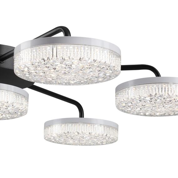 LUMION 8236/7CL LEDIO LN25 000 черный, металл/акрил Люстра потолочная с пультом ДУ LED 90W 3000-6000К 220V DIDANA, изображение 5