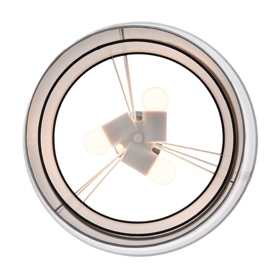 LUMION 8040/3 MODERNI LN25 136 никель/белый/серебро/черный, металл/текстиль Подвесной светильник Е27 3*60W 220V INDIRA, изображение 3