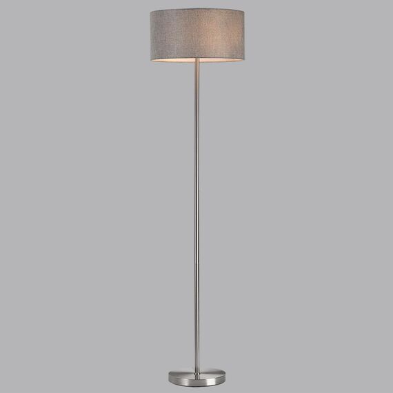 LUMION 8251/2F MODERNI LN25 000  никель/серый, металл/текстиль Торшер Е27 2*60W 220V NIKKI, изображение 6
