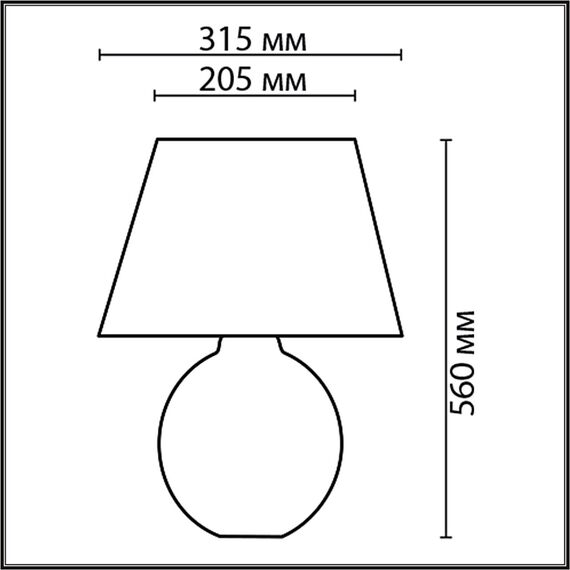 LUMION 8134/1T MODERNI LN25 381 бежевый, керамика/текстиль Настольная лампа E27 1*60W 220V RAMORA, изображение 2