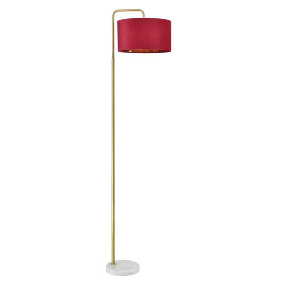 LUMION 8073/1F NEOCLASSI LN25 366 золото/бордовый, металл/камень/текстиль Торшер E27 1*60W 220V VELVETA