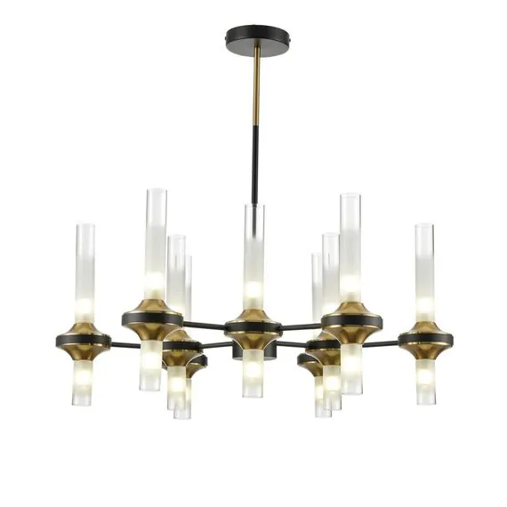 LUMION 8112/18 NEOCLASSI LN25 26 черный/бронза/прозрачный, металл/стекло Люстра потолочная G9 18*30W 220V TAMARESA, изображение 6