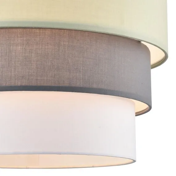 LUMION 8039/3 MODERNI LN25 133 никель/мятный/серый/белый, металл/текстиль Подвесной светильник Е27 3*60W 220V ILAIDA, изображение 6