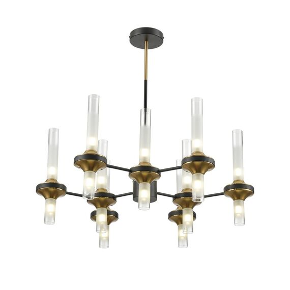 LUMION 8112/18 NEOCLASSI LN25 26 черный/бронза/прозрачный, металл/стекло Люстра потолочная G9 18*30W 220V TAMARESA, изображение 7