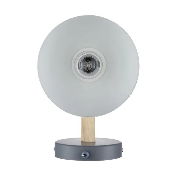 LUMION 8096/1W MODERNI LN25 267 серый/серый металл, дерево/металл Бра Е27 1*60W 220V COLANGE, изображение 4