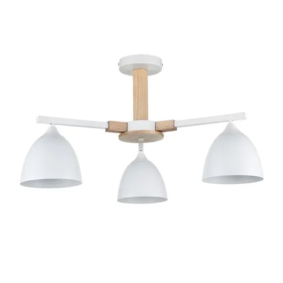 LUMION 8095/3C MODERNI LN25 268 белый/белый металл, дерево/металл Люстра потолочная Е27 3*60W 220V COLANGE