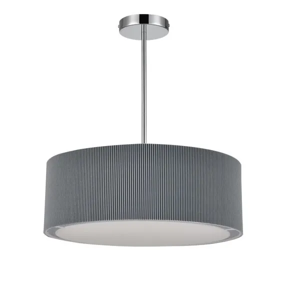 LUMION 8111/5 MODERNI LN25 138  хром/серый, металл/текстиль Люстра подвесная E14 5*40W 220V ZIGRISA