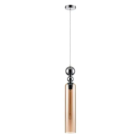 LUMION 8065/1A MODERNI LN25 298 хром/амбер, металл/стекло Подвесной светильник E27 1*60W 220V LORENZO